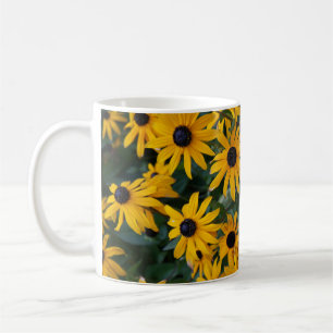 Schwarz-mit Augen Susan-Blumen-Tasse Kaffeetasse