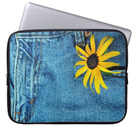 Schwarz-mit Augen Susan Laptopschutzhülle