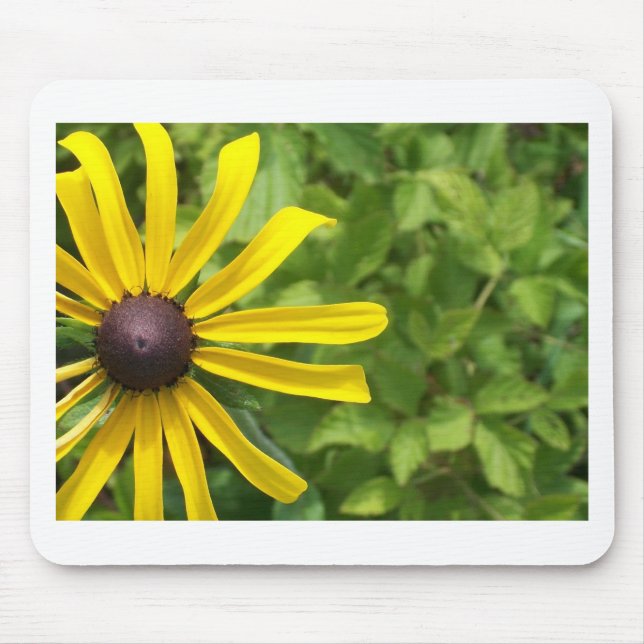 Schwarz-mit Augen Susan Mousepad (Vorne)