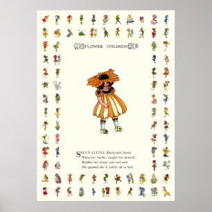 Schwarz-Mit Augen Susan Poster