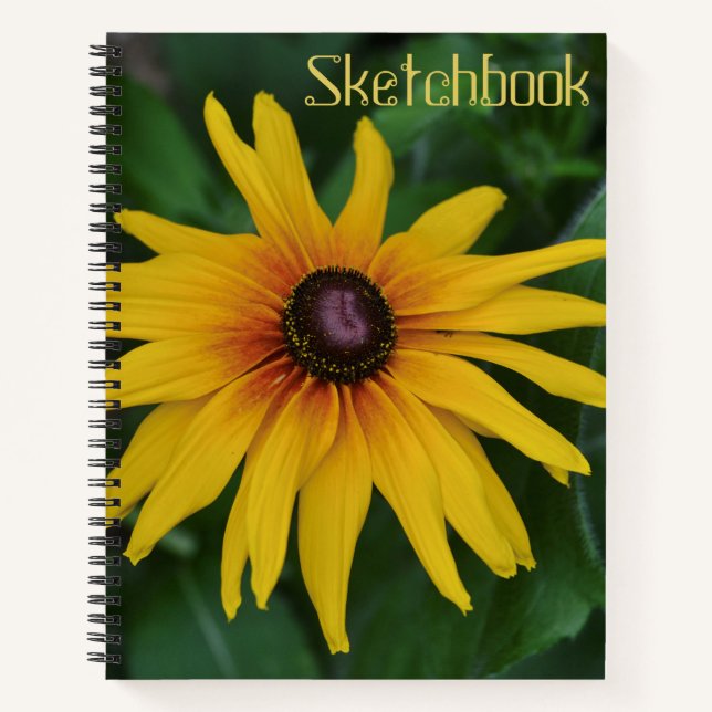 Schwarz-mit Augen - Susan Sketchbook Notizbuch (Vorderseite)