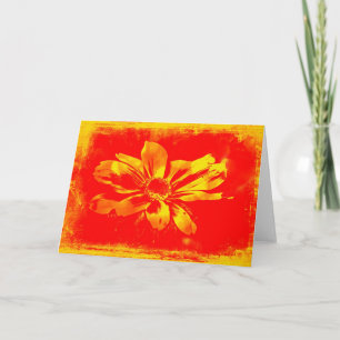 Schwarz-Mit Augen Susan Wildblume - Digitale Kunst Karte