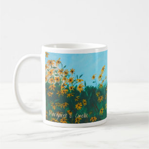 Schwarz-Mit Augen Susans-Feld durch Bauernmalerei Tasse
