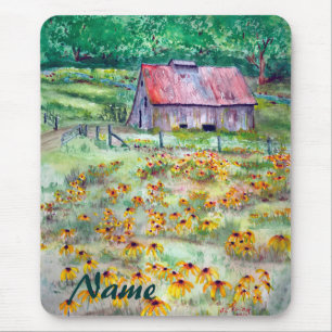 Schwarz-Mit Augen Susans Mousepad