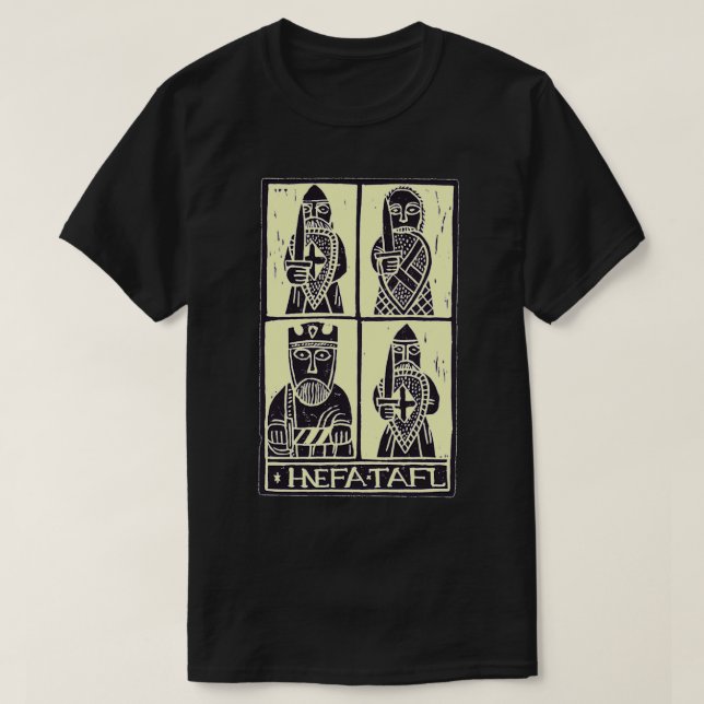 Schwarz mit leichter Füllung T-Shirt (Design vorne)