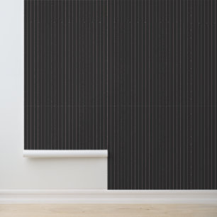 Schwarz mit rosa Pinstripes Tapete