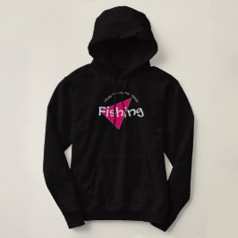 Schwarz mit Rosa und Weiß Hoodie
