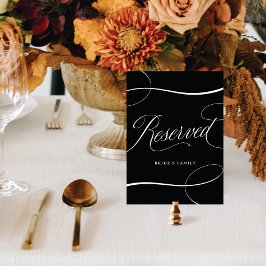 Schwarz mit/Weiß-Script-Hochzeitszeichen vorbehalt