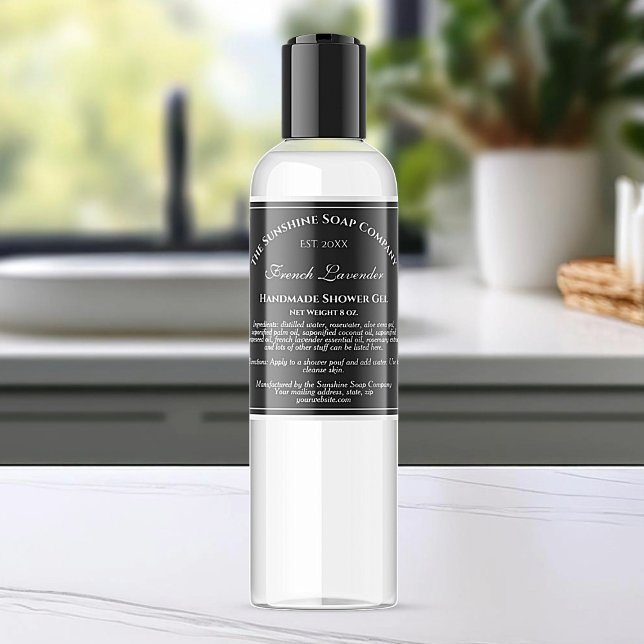 Schwarz mit weißem Text, Kosmetikmarke 2,5" x 2,5" Aufkleber (Von Creator hochgeladen)