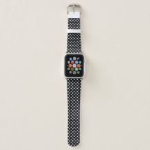 Schwarz mit weißen Punkten