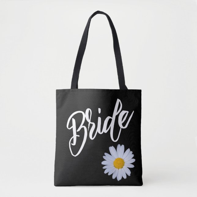 Schwarz mit White Daisy Bride (Vorderseite)