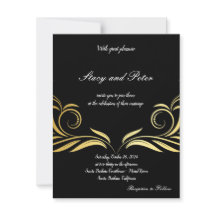 Schwarz-Modern-Hochzeitseinladung