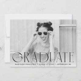 Schwarz | Moderner Abschluss für Foto Ankündigung