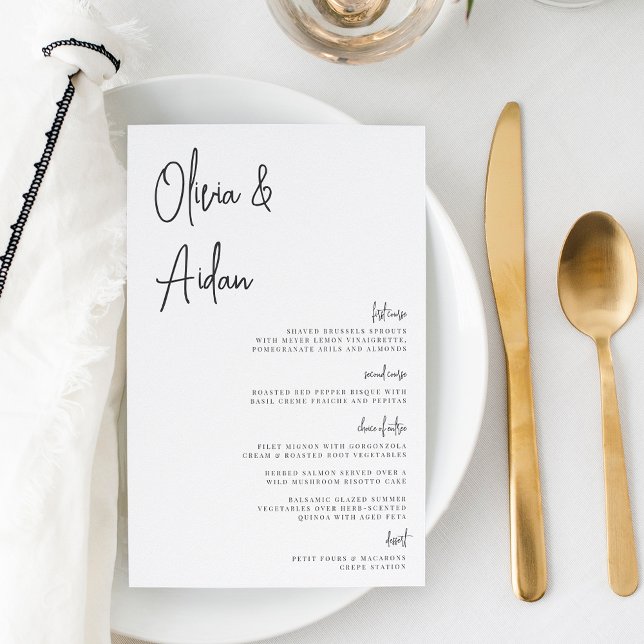 Schwarz | Modernes handgeschriebenes SkriptWedding (Von Creator hochgeladen)