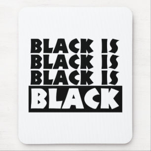 Schwarz Mousepad