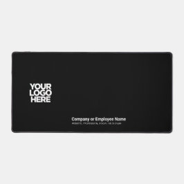 Schwarz | Name des Firmenlogos, Slogan Schreibtischunterlage