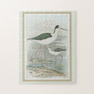 Schwarz-Neckeln am Wasser Puzzle