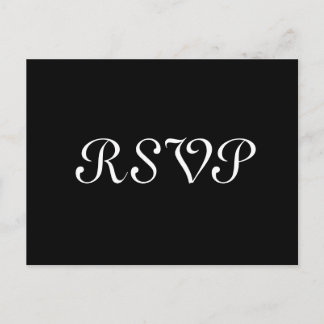 Schwarz oder JEDES FARBEN Trendy UAWG Wedding Resp Einladungspostkarte