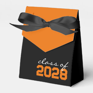 Schwarz-Orange-Abschluss-Gefälligkeitsboxen Geschenkschachtel