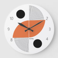 Schwarz Orange Japan Kunst Minimalistischer Person