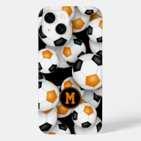 Schwarz-orange Mannschaftsfarben Spaß Fußball Must