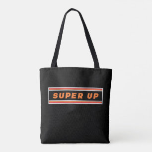 Schwarz-Orange Super 18 Super Up Tote Bag