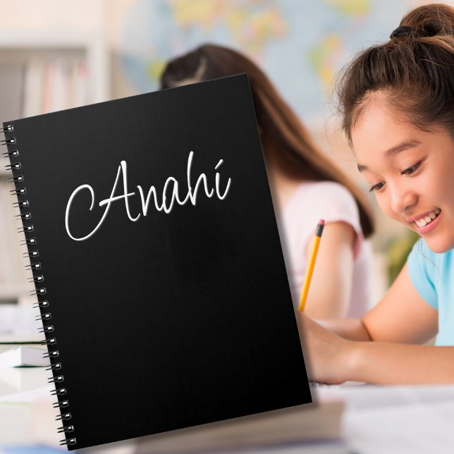 Schwarz Personalisiert Notizblock (Von Creator hochgeladen)