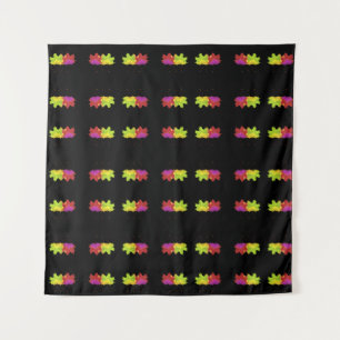 SCHWARZ-PLATTENDESIGN WANDTEPPICH