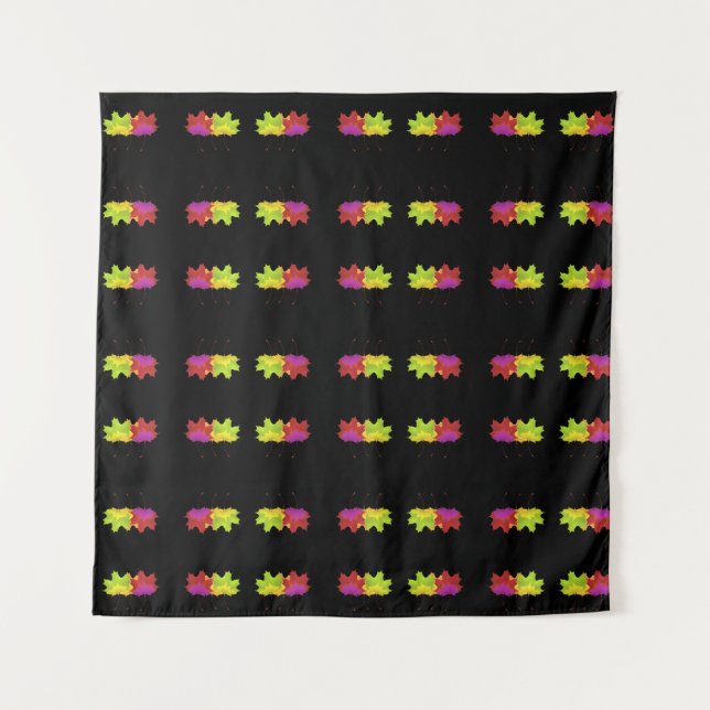 SCHWARZ-PLATTENDESIGN WANDTEPPICH (Vorderseite)