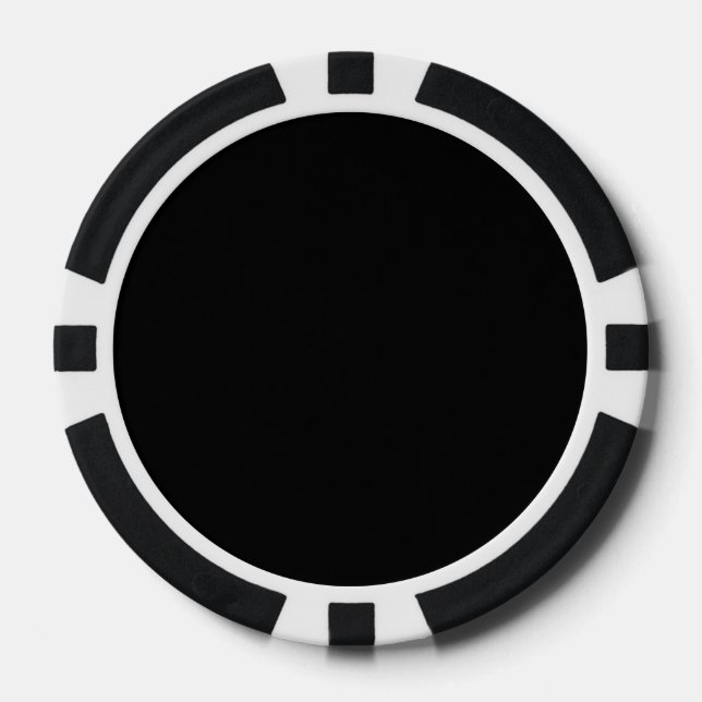 Schwarz Pokerchips (Vorderseite)