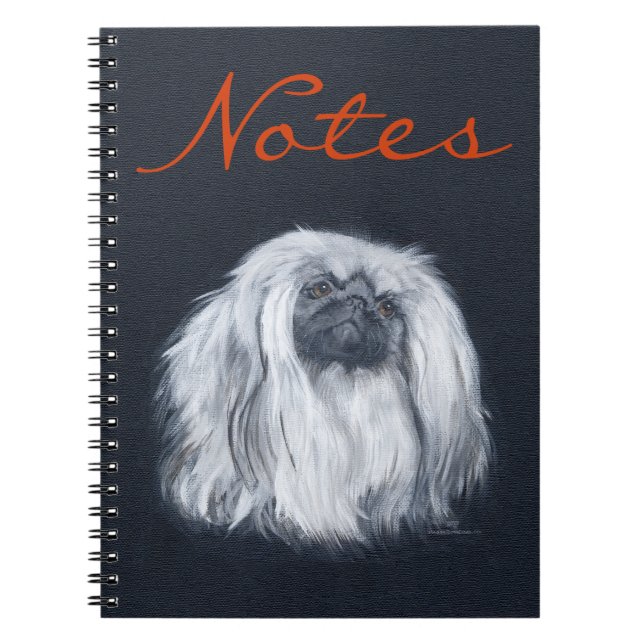 Schwarz-Portrait Notizblock (Vorderseite)