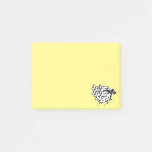 Schwarz Post-it Klebezettel
