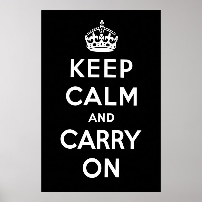 Schwarz Poster (Vorne)