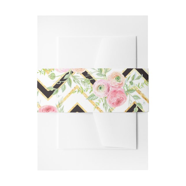 Schwarz-Rosa-Bauchband Einladungsbanderole (Vorderseite Beispiel)