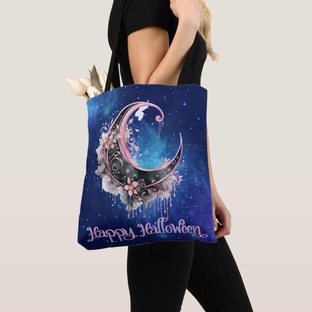 Schwarz/Rosa Crescent Moon Starween (Von Nahem)