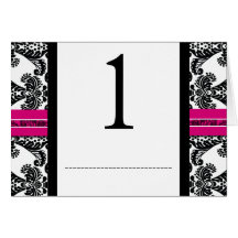 Schwarz-Rosa-Damaskus-Hochzeit