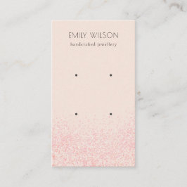 Schwarz-Rosa-Glitzer-Textur Ofenanzeige Visitenkarte
