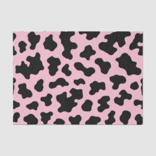 Schwarz-Rosa-Kuh-Kuh-Kugel drucken Seidenpapier