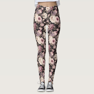 Schwarz-Rosa-Leggings Leggings