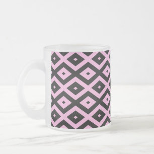 Schwarz-Rosa-Muster Mattglastasse