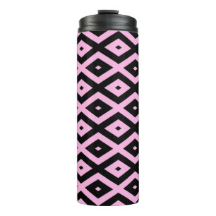 Schwarz-Rosa-Muster Thermosbecher