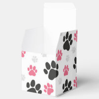 Schwarz-Rosa Paw Print Downer Puppy Lover Pets