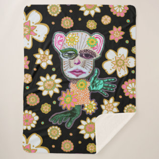 Schwarz-Rosa-Rollery Sherpadecke