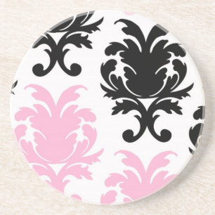 Schwarz-Rosa-Schmuckmuck Untersetzer