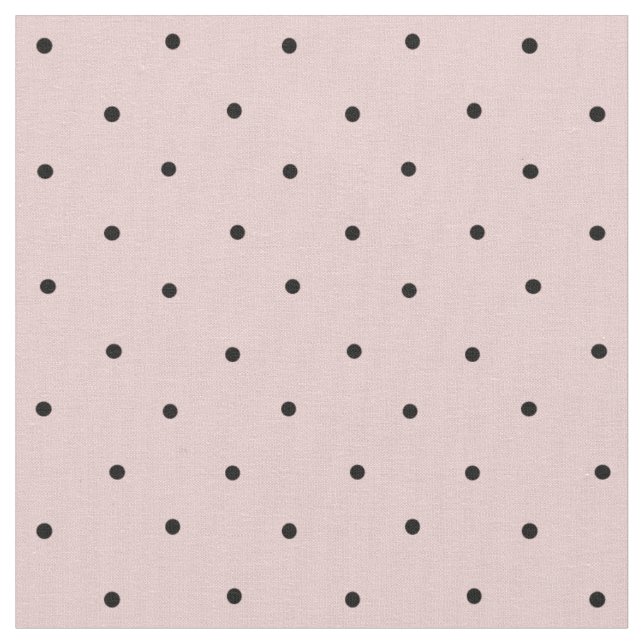 Schwarz-Rosa-Schwarz-Mini-Polka-Punktmuster Stoff (Nahaufnahme)