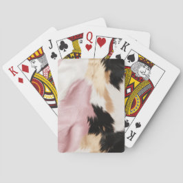 Schwarz Rosa Schwarzes Schwarzes Weiß Tier Spielkarten