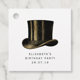 Schwarz, Rosa und Gold Geschenkanhänger