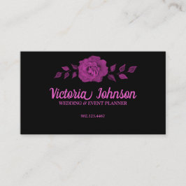 Schwarz Rosa Visitenkarte