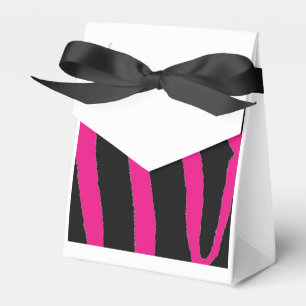 Schwarz-Rosa-Zebramuster Geschenkschachtel