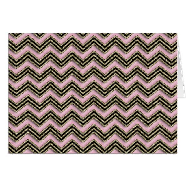 Schwarz-Rosa-Zigzag-Muster (Vorderseite (Horizontal))